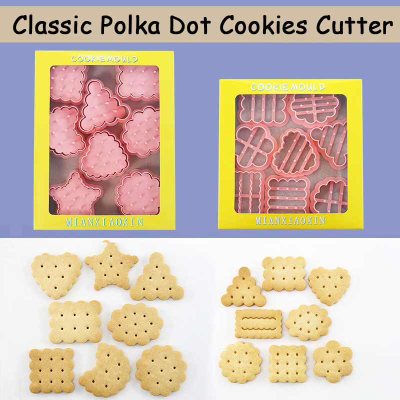 Kitchen Baking Cookies - 8 قطع من قواطع البسكويت الكلاسيكية