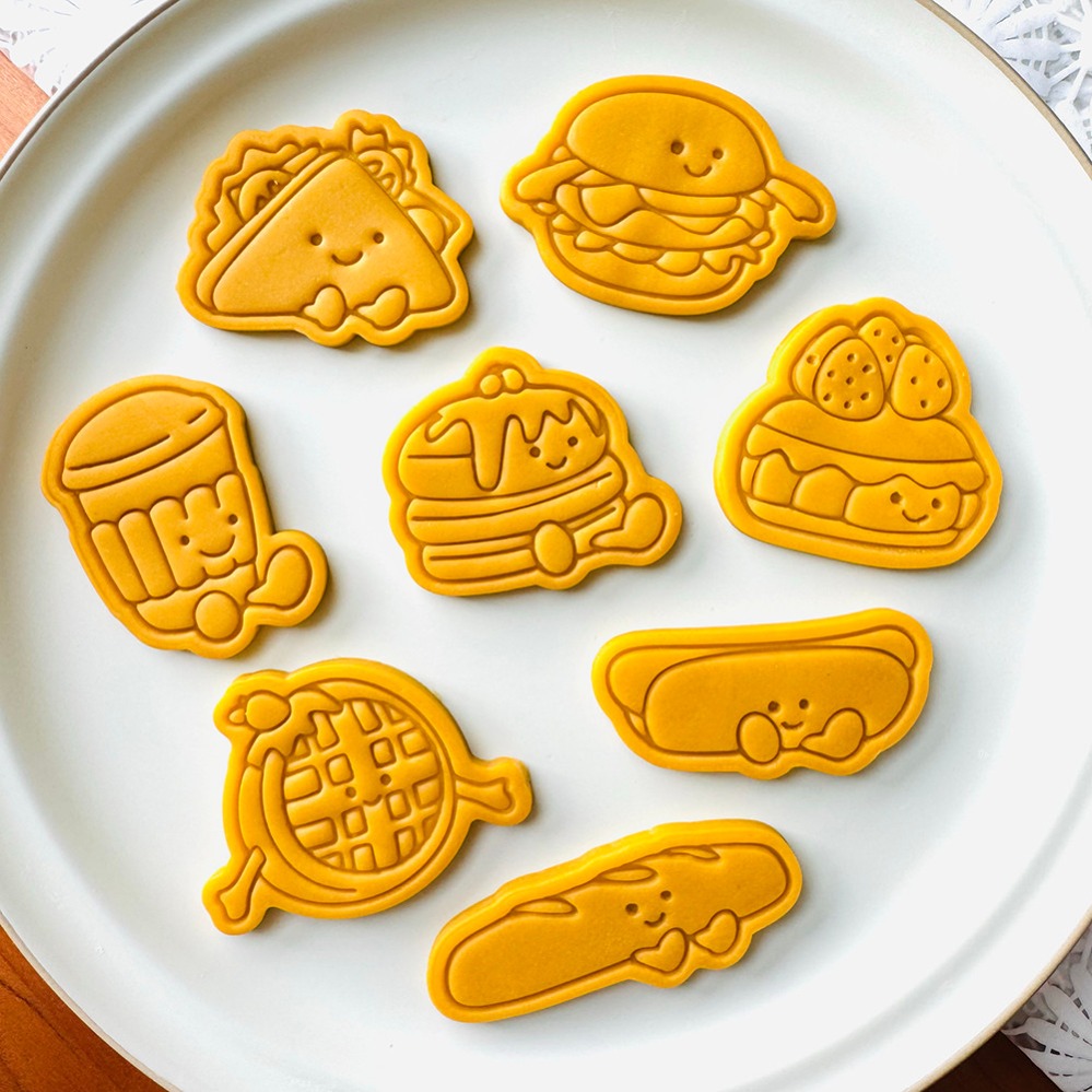 Kitchen Baking Cookies - قوالب بسكويت لطيفة على شكل برجر