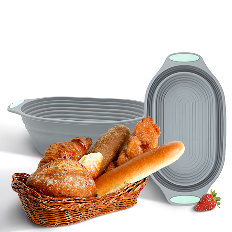Kitchen Tools In Baking - سلة تخمير الخبز السيليكونية القابلة للطي