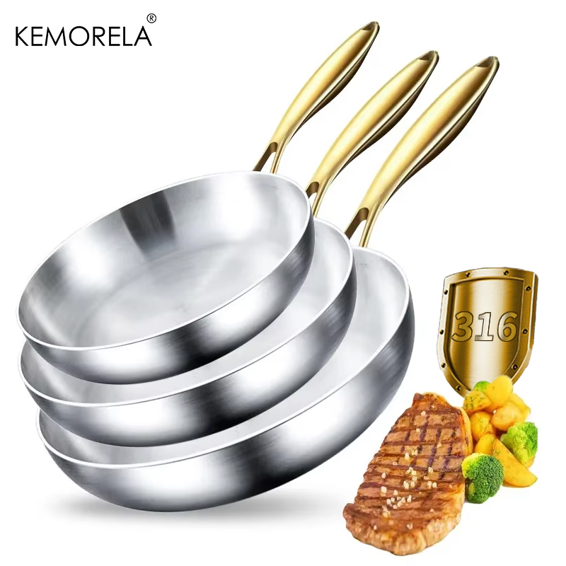Kitchen Baking Pan Set - 3 قطعة/المجموعة 316 الفولاذ المقاوم للصدأ