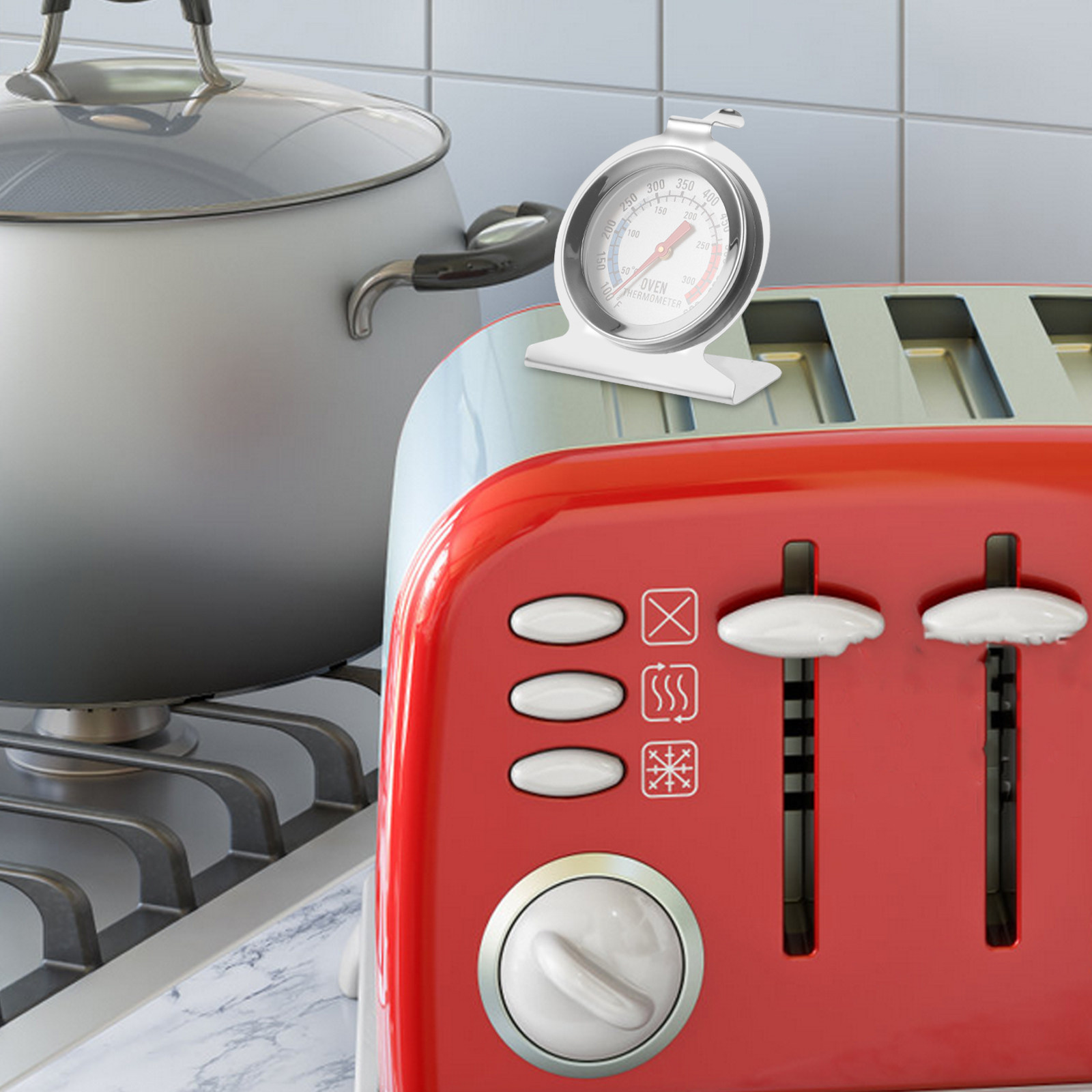 Kitchen Baking Oven - 2 قطعة مقياس حرارة من الفولاذ