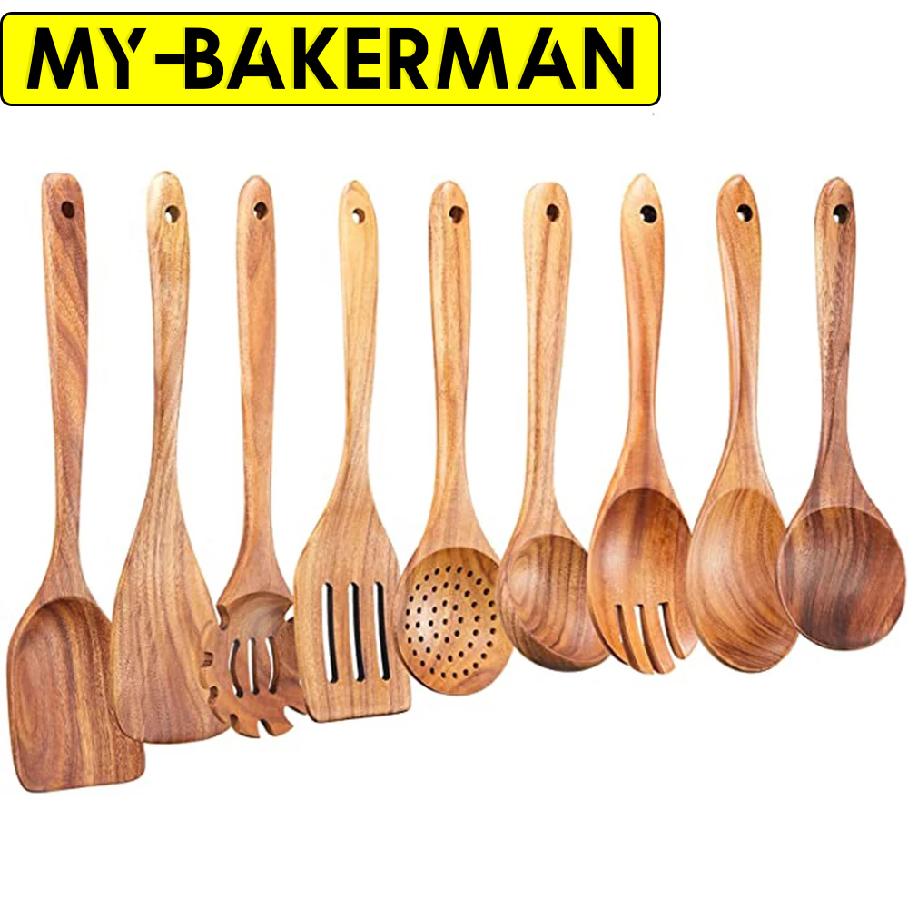 Kitchen Baking Pan Set - مجموعة أدوات مطبخ خشبية من 1-9