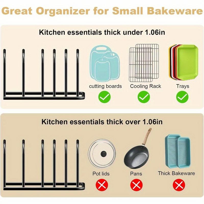 منظم ألواح التقطيع، حامل تخزين - مراجعة Kitchen Baking Sheet Organizer وسعره