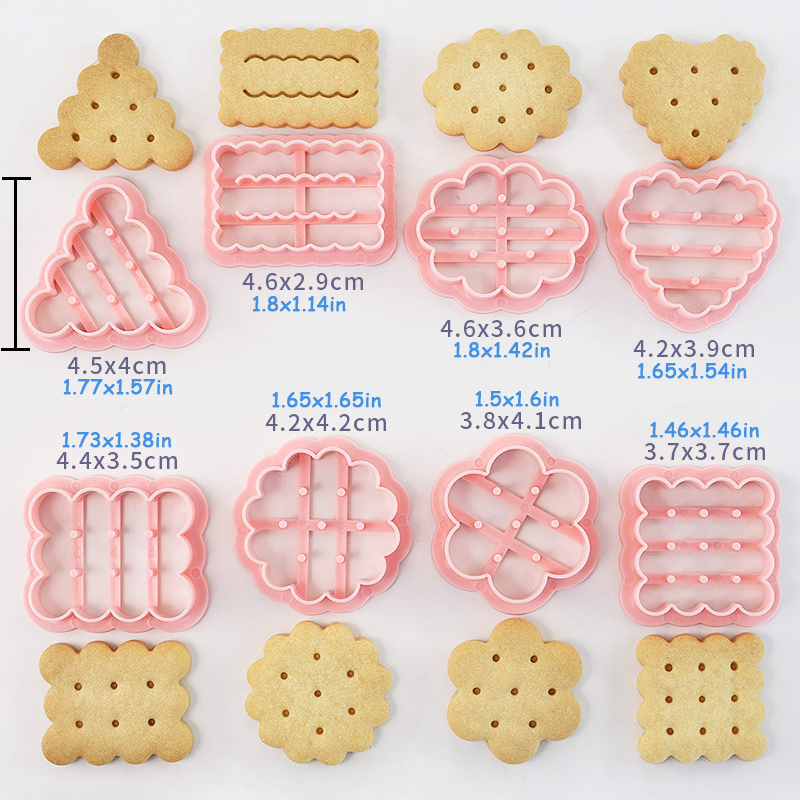 8 قطع من قواطع البسكويت الكلاس - مراجعة Kitchen Baking Cookies وسعره
