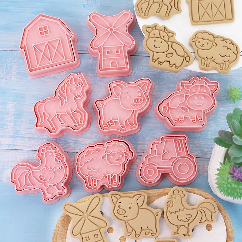8 قطع قوالب بسكويت على شكل حيو - مراجعة Kitchen Baking Cookies وسعره
