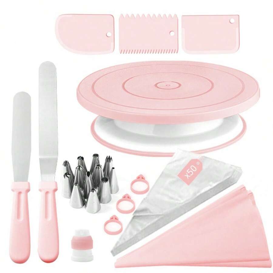 74 قطعة من أدوات تزيين الكيك ب - مراجعة Kitchen Baking Pan Set وسعره