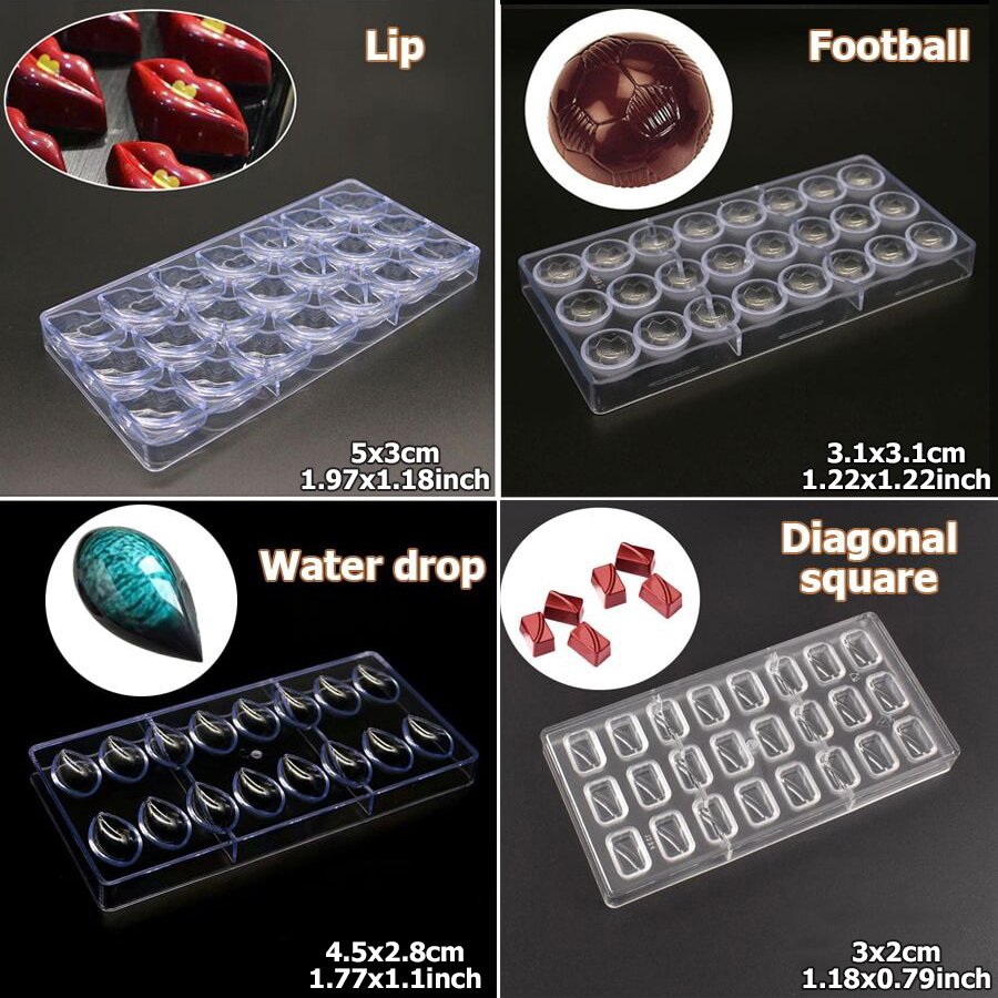 24 أنماط متاحة من قالب الشوكول - مراجعة Kitchen Tools In Baking وسعره