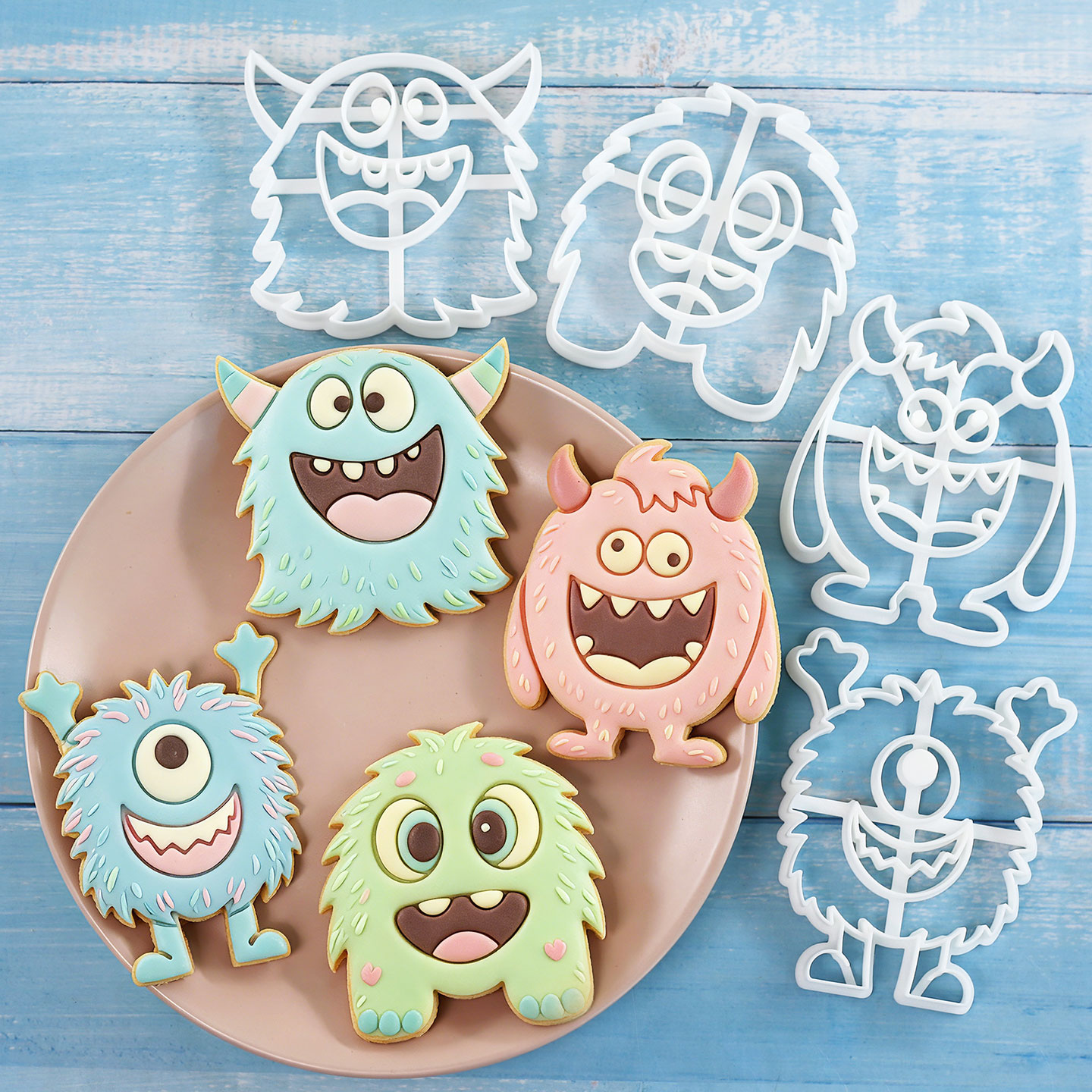 قطعة واحدة/4 قطع قوالب بسكويت  - مراجعة Kitchen Baking Cookies وسعره