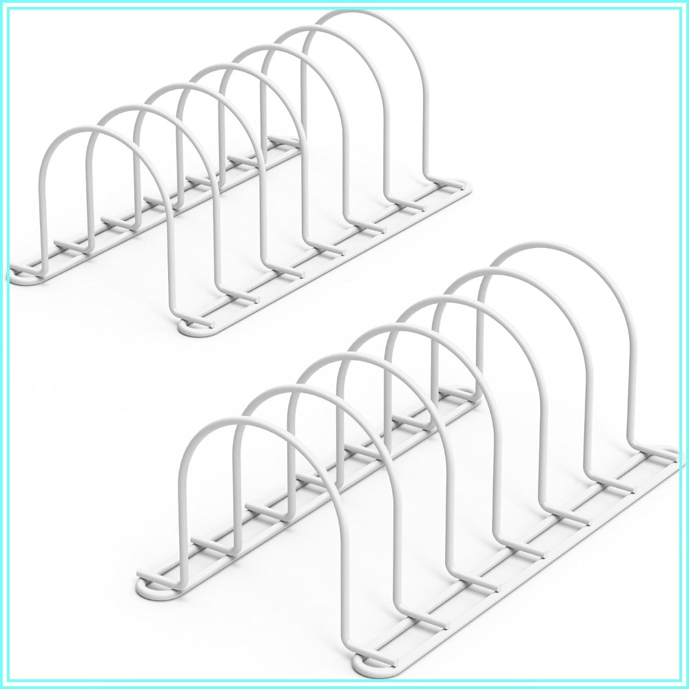منظم أطباق عمودي للخزانة، رف أ - مراجعة Kitchen Baking Sheet Organizer وسعره