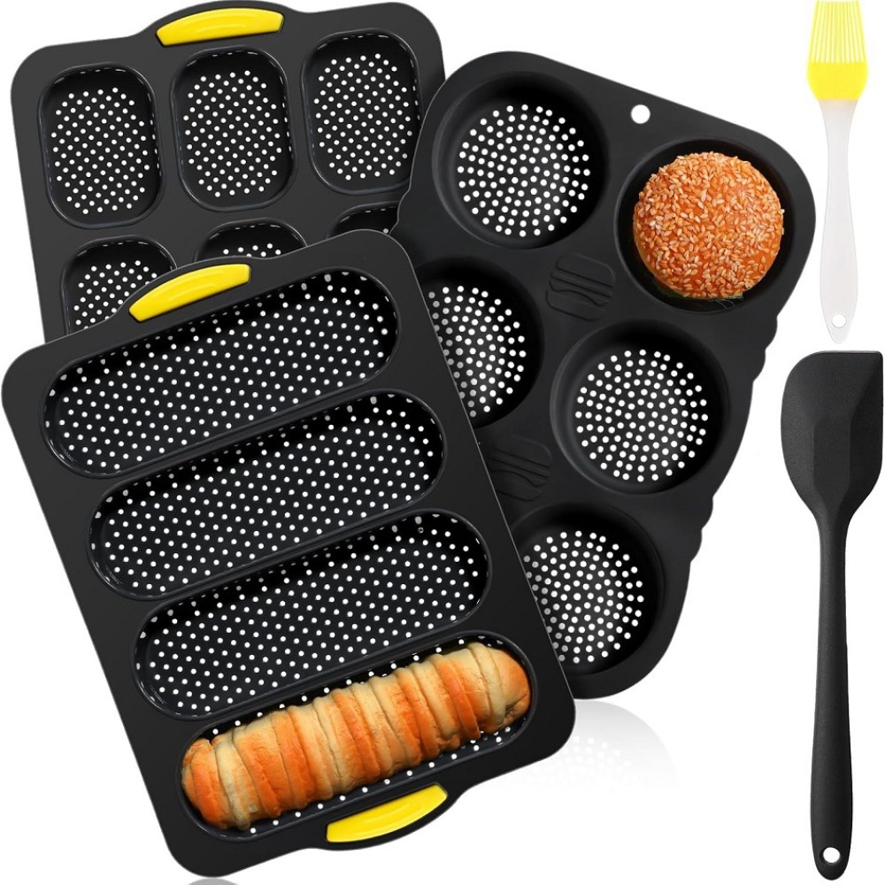 مجموعة قوالب خبز سيليكون عالية - مراجعة Kitchen Baking Pan Set وسعره