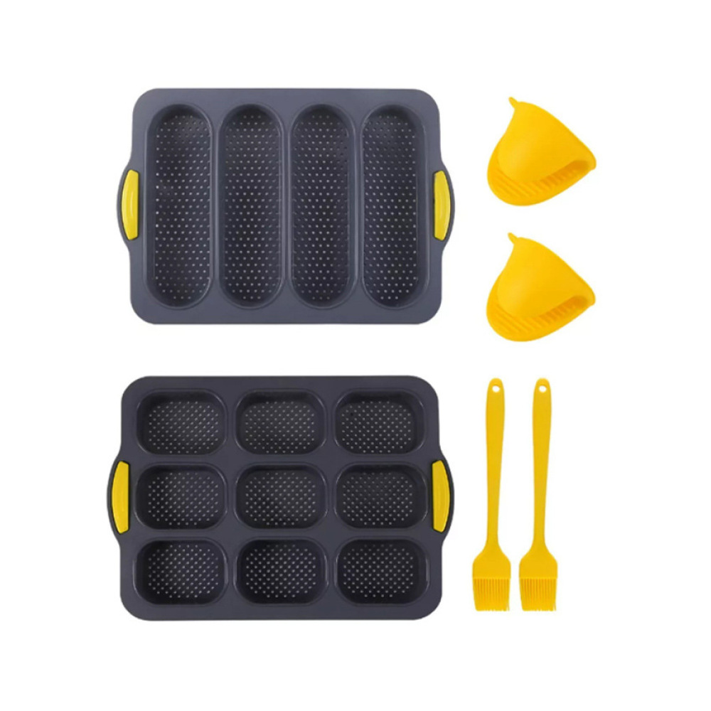 مجموعة قوالب خبز سيليكون عالية - مراجعة Kitchen Baking Pan Set وسعره