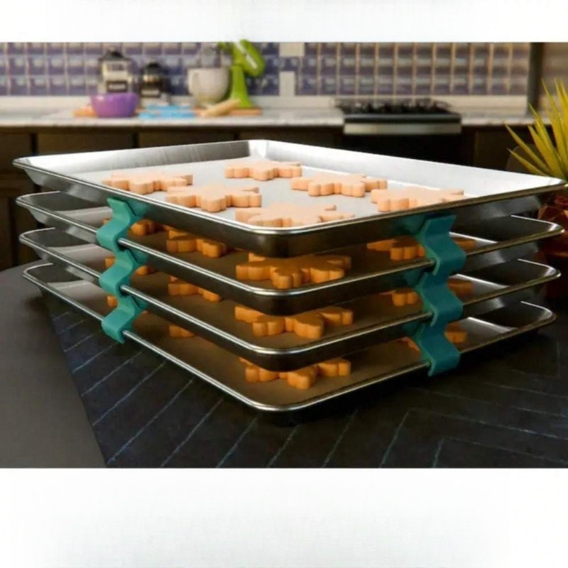 منظم أوراق البسكويت القابل للت - مراجعة Kitchen Baking Sheet Organizer وسعره
