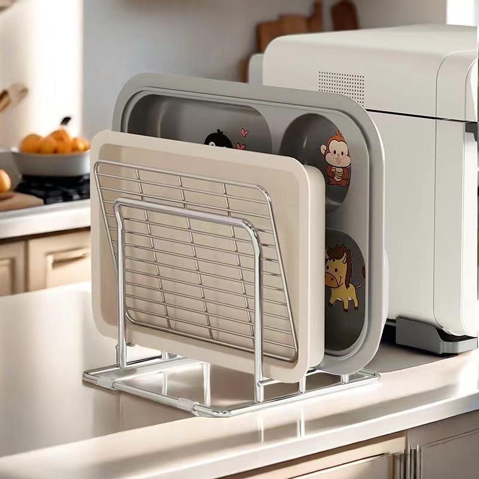 قطع مجلس رف الأواني عموم الأغط - مراجعة Kitchen Baking Sheet Organizer وسعره