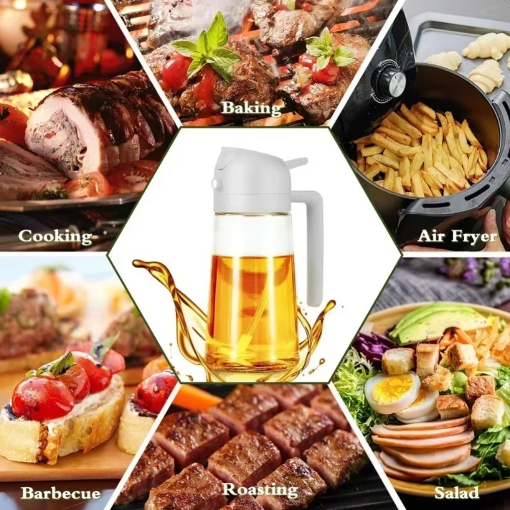 زجاجة رش زيت بلاستيكية 2 في 1  - مراجعة Kitchen Tools In Baking وسعره