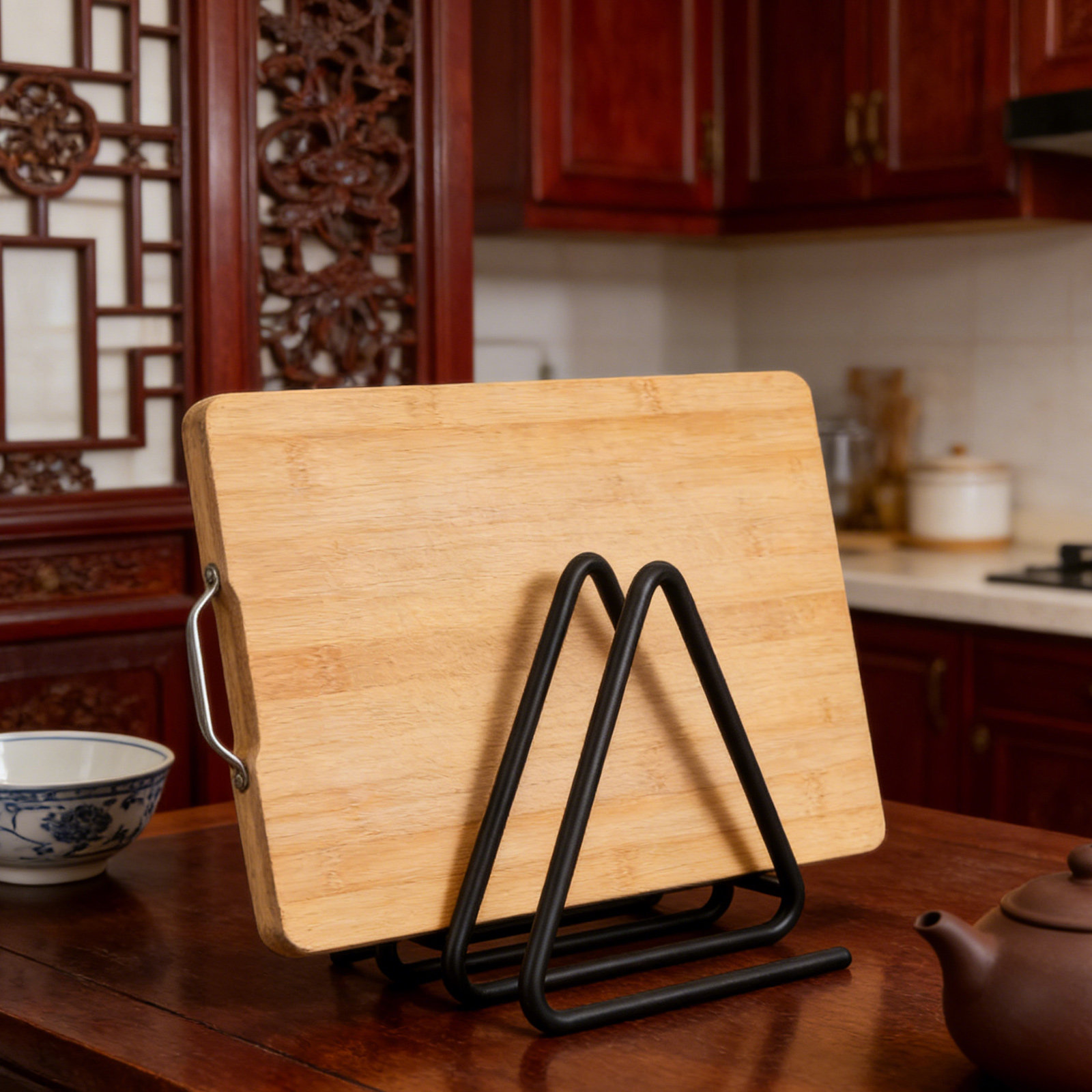 حامل ألواح تقطيع مثلث الشكل من - مراجعة Kitchen Baking Sheet Organizer وسعره