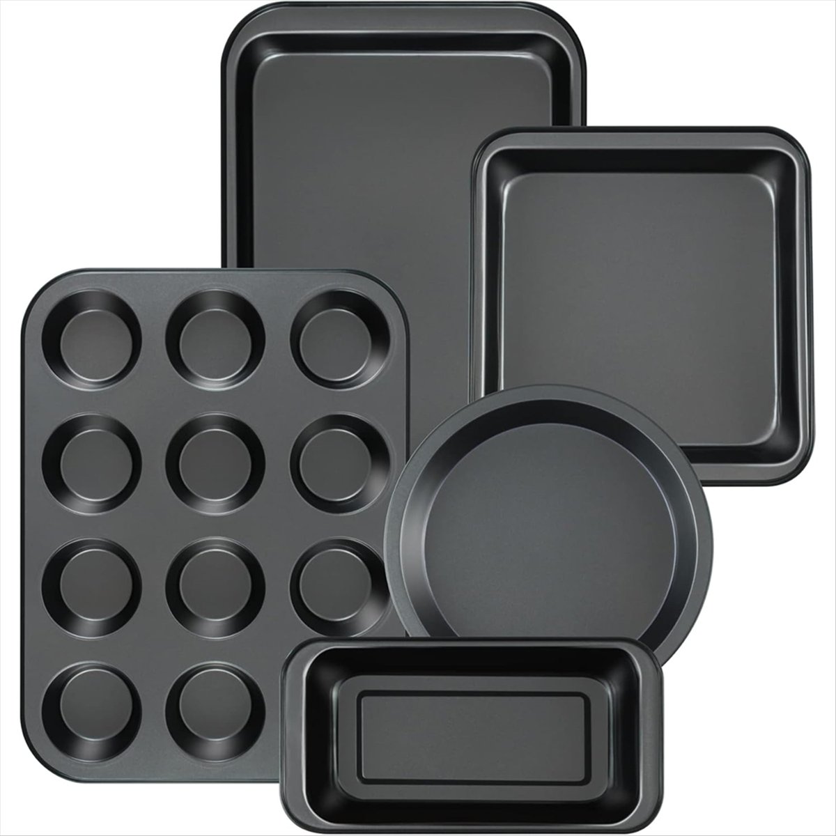 طقم أدوات خبز غير لاصق من 5 قط - مراجعة Kitchen Baking Pan Set وسعره