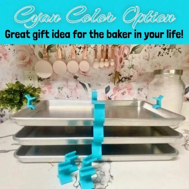 منظم ألواح الخبز القابل للتكدي - مراجعة Kitchen Baking Sheet Organizer وسعره